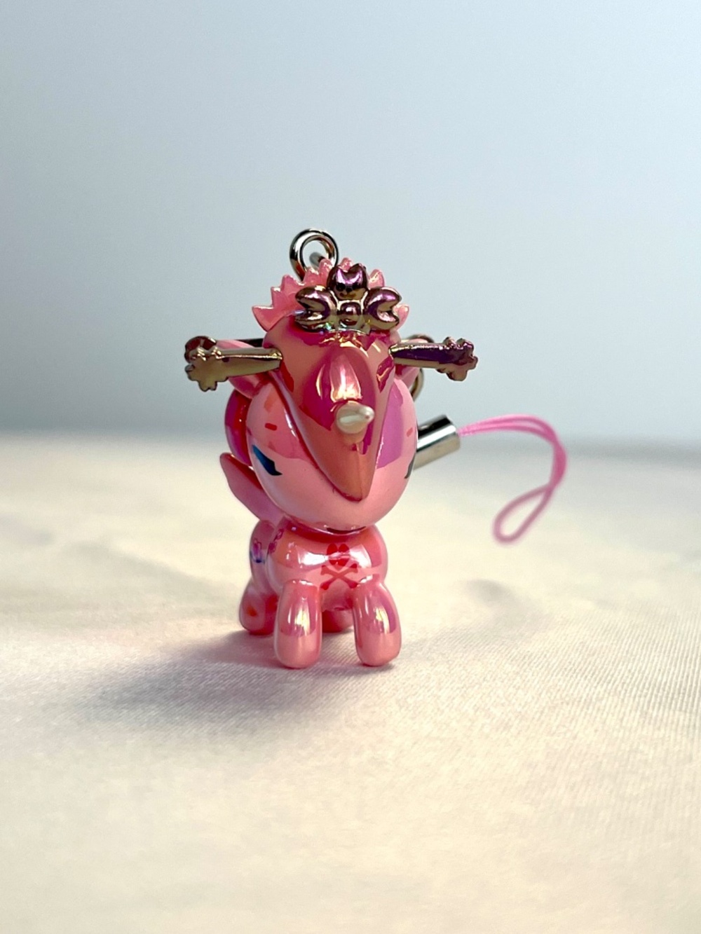 Tokidoki Momoko Shimmer Cherry Blossom Unicorno Frenzies Phone Bag Charm w/ box - Picture 3 of 7